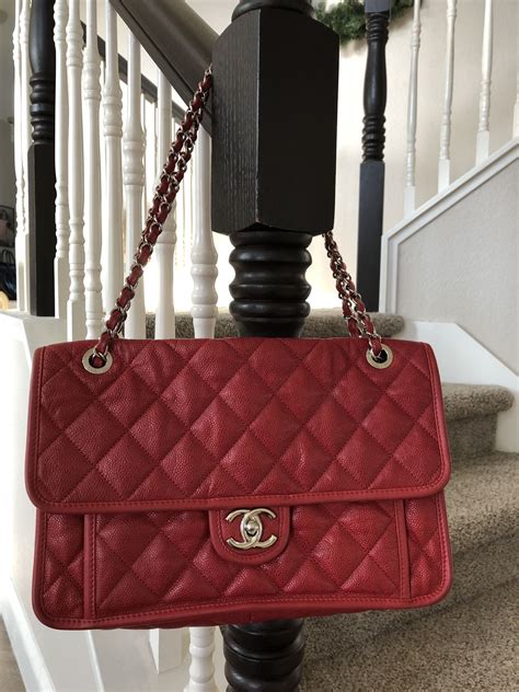 cherry red chanel bag